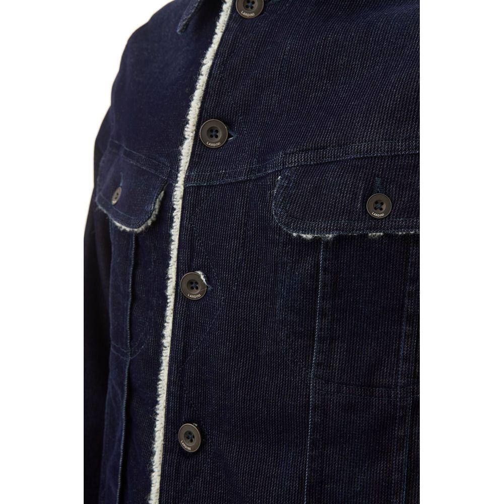 Lardini Blue Cotton Jacket Lardini