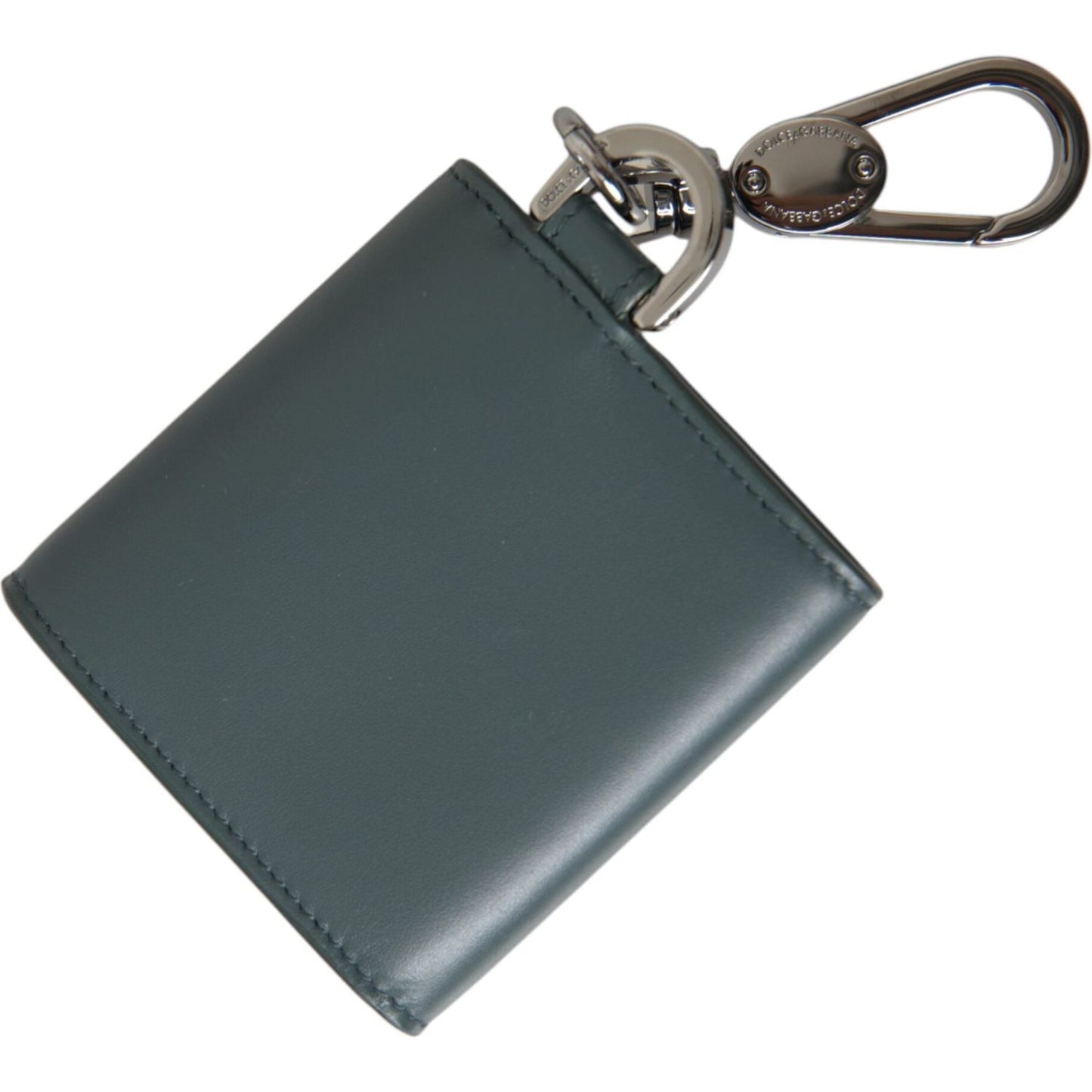 Dolce & Gabbana Green Leather DG Logo Keyring Coin Purse Keyring Wallet Dolce & Gabbana