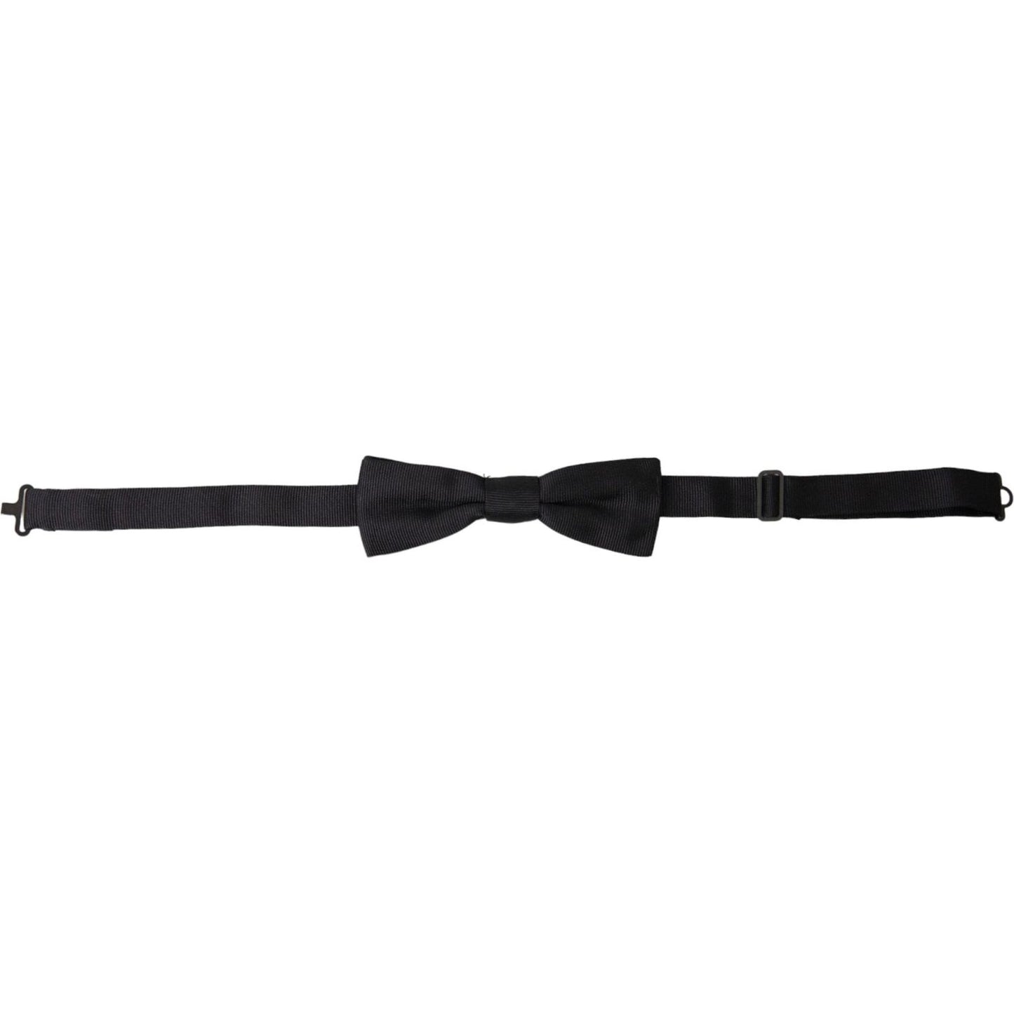 Dolce & Gabbana Black Silk Adjustable Neck Men Bow Tie Dolce & Gabbana