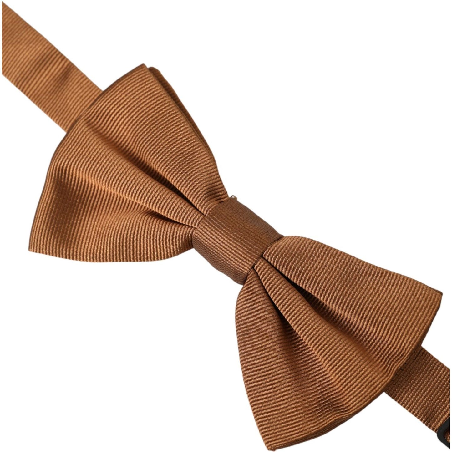 Dolce & Gabbana Brown Silk Adjustable Neck Men Bow Tie Dolce & Gabbana