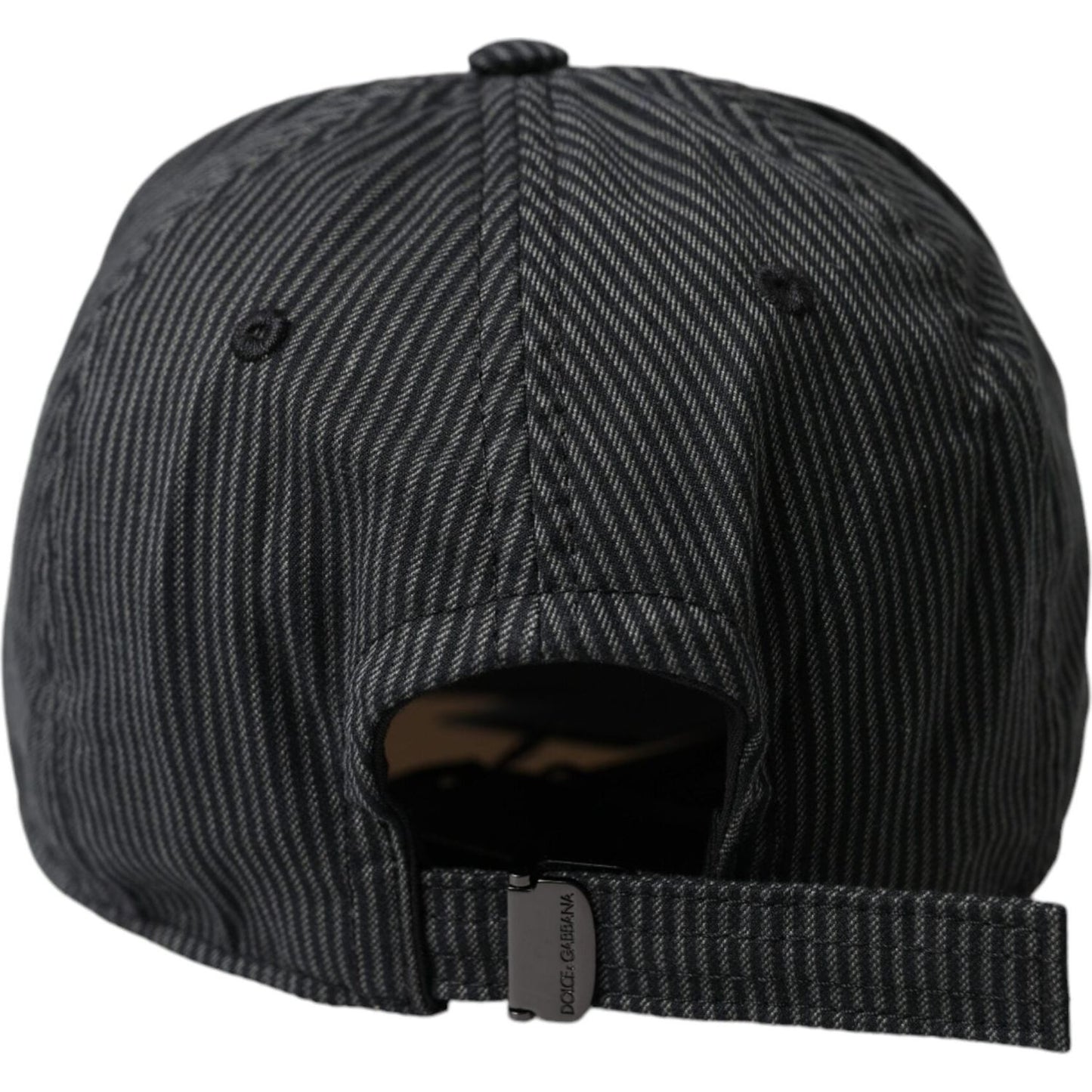 Dolce & Gabbana Black Cotton Embellished Baseball Hat Men Dolce & Gabbana