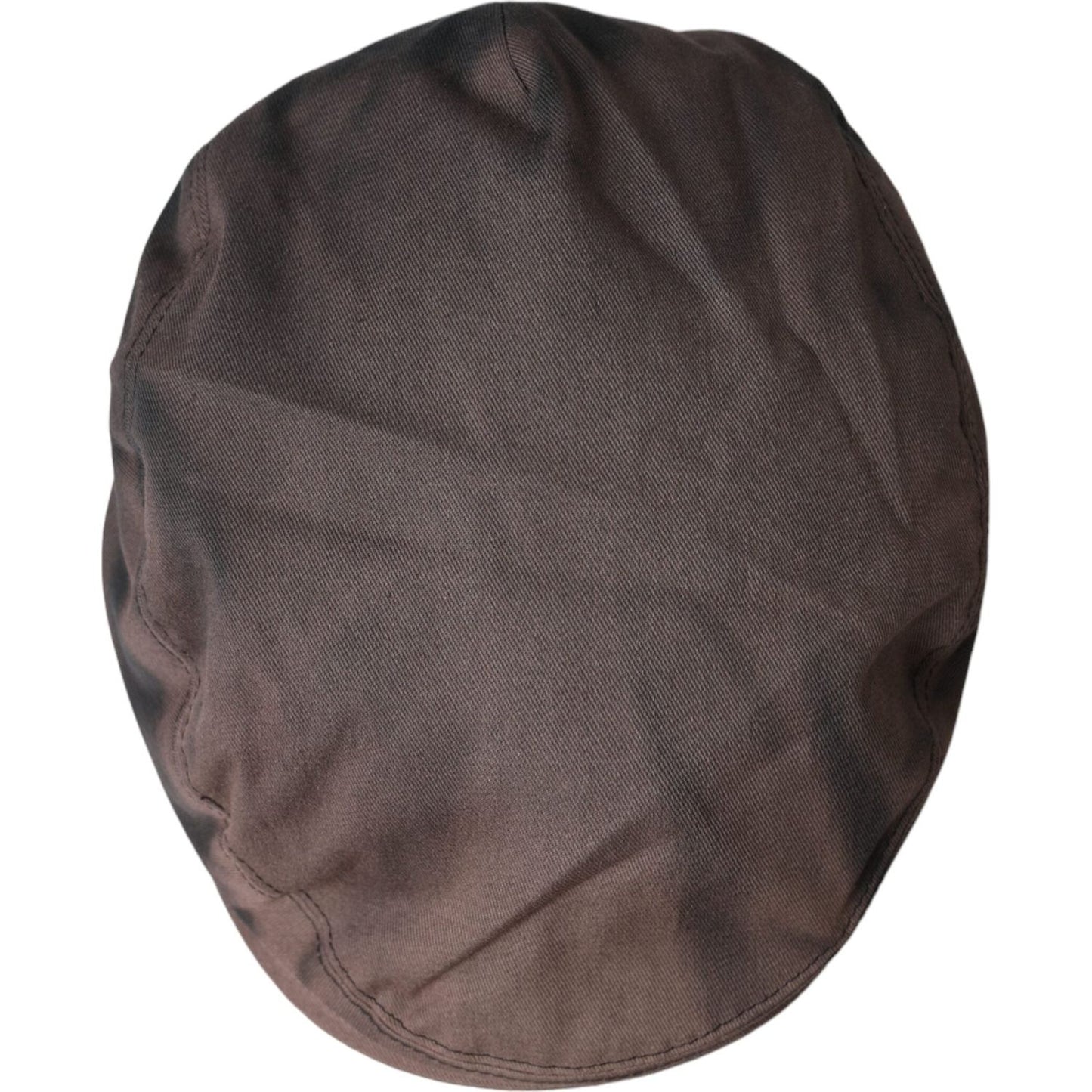 Dolce & Gabbana Brown Cotton Cloth Newsboy Hat Men Dolce & Gabbana