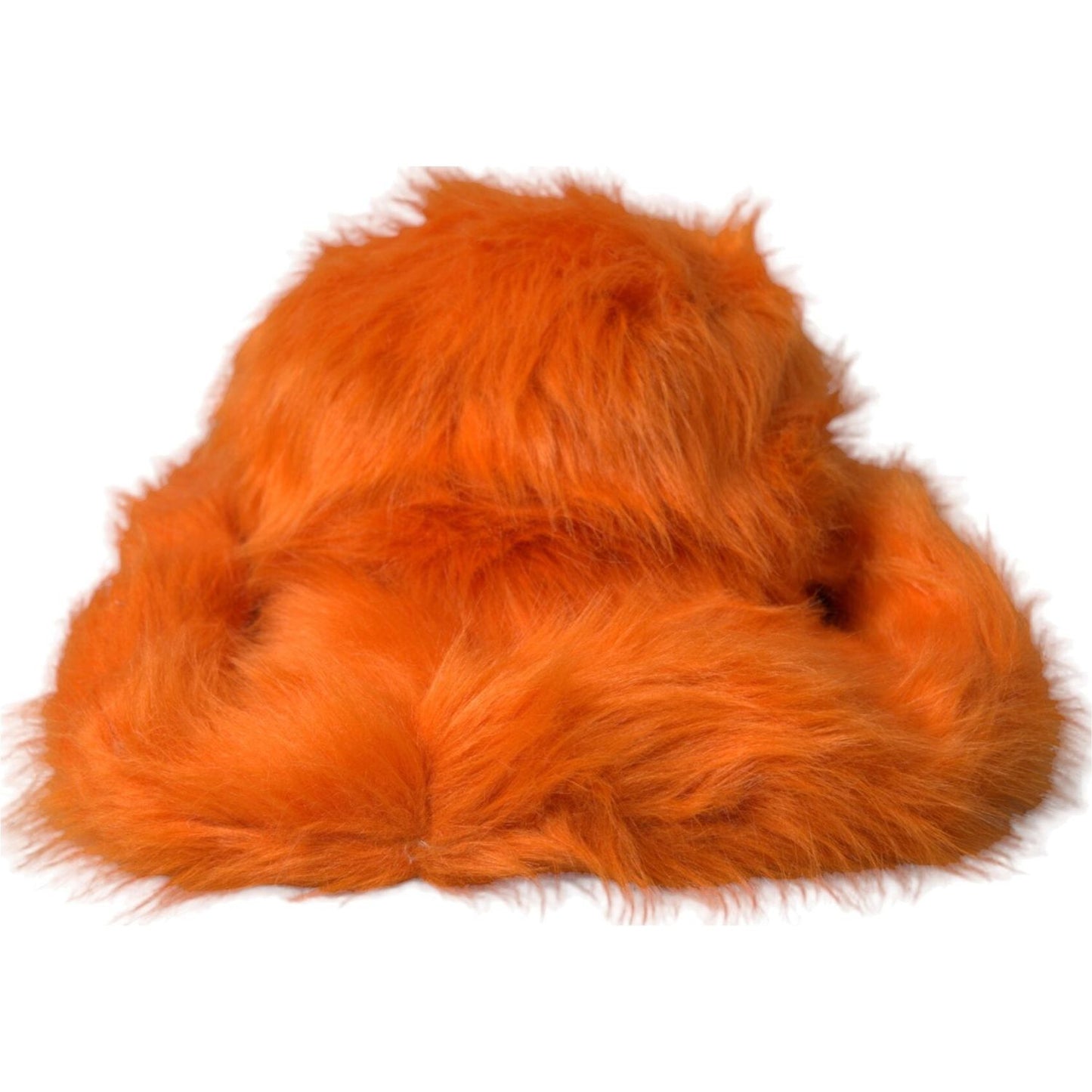 Dolce & Gabbana Orange Faux Fur Polyester Fedora Hat Dolce & Gabbana