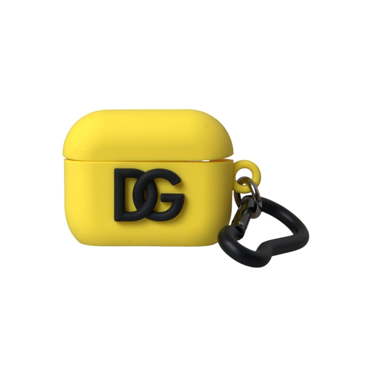 Dolce & Gabbana Yellow Silicone Logo Embossed Airpods Case