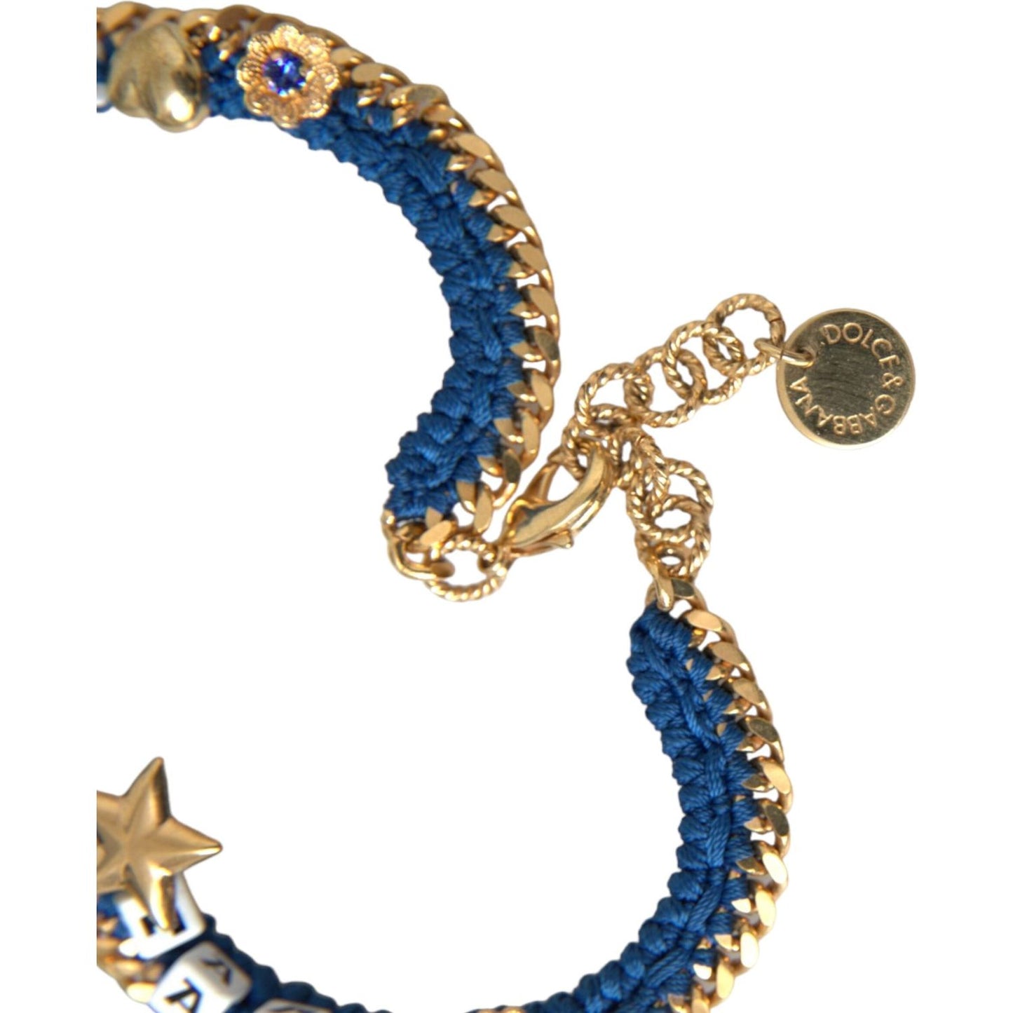 Dolce & Gabbana Gold Tone Brass Chain Iam The Star Bracelet Dolce & Gabbana