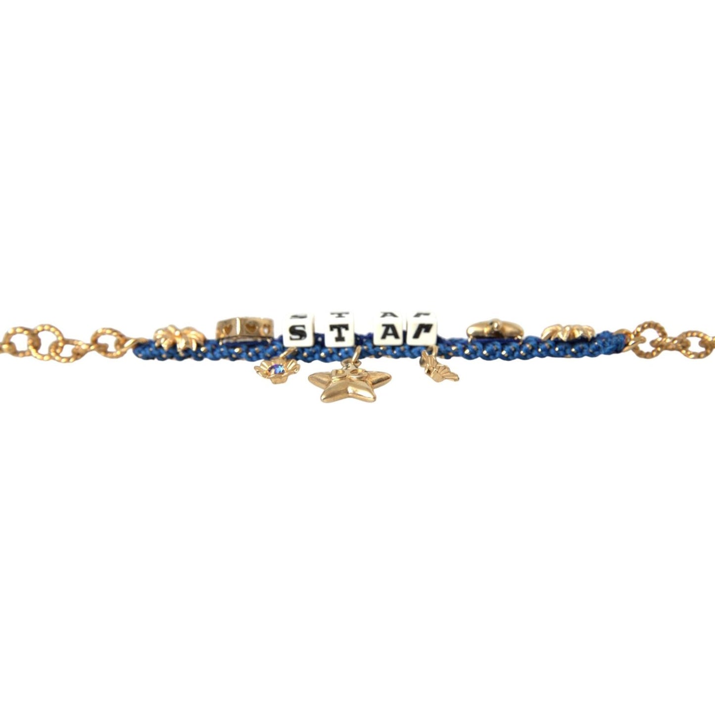 Dolce & Gabbana Gold Tone Brass Chain Star Fashion Bracelet Dolce & Gabbana