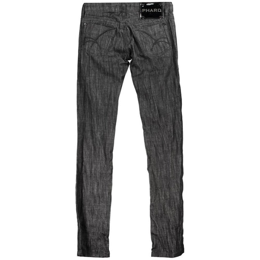 Phard Black Cotton Jeans & Pant Phard