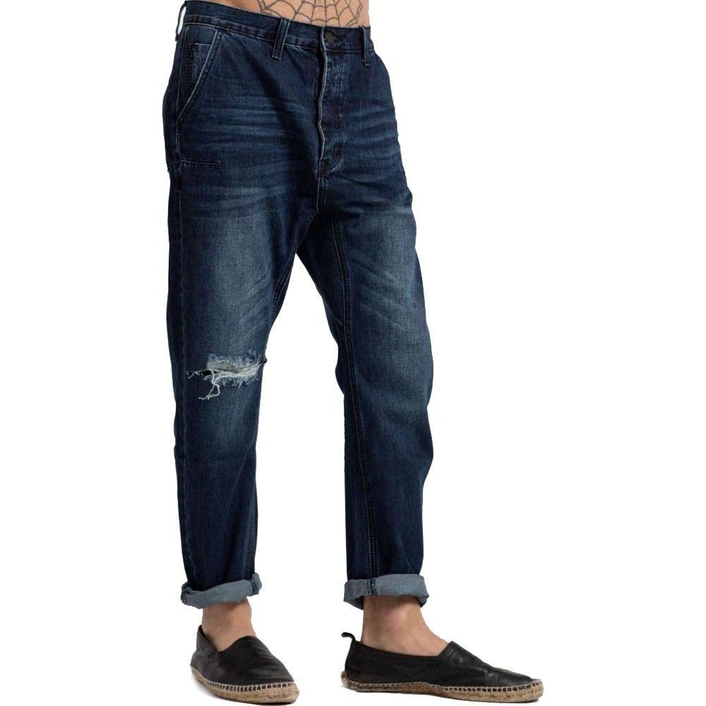 One Teaspoon Blue Cotton Men Jeans One Teaspoon Dark Slate Gray