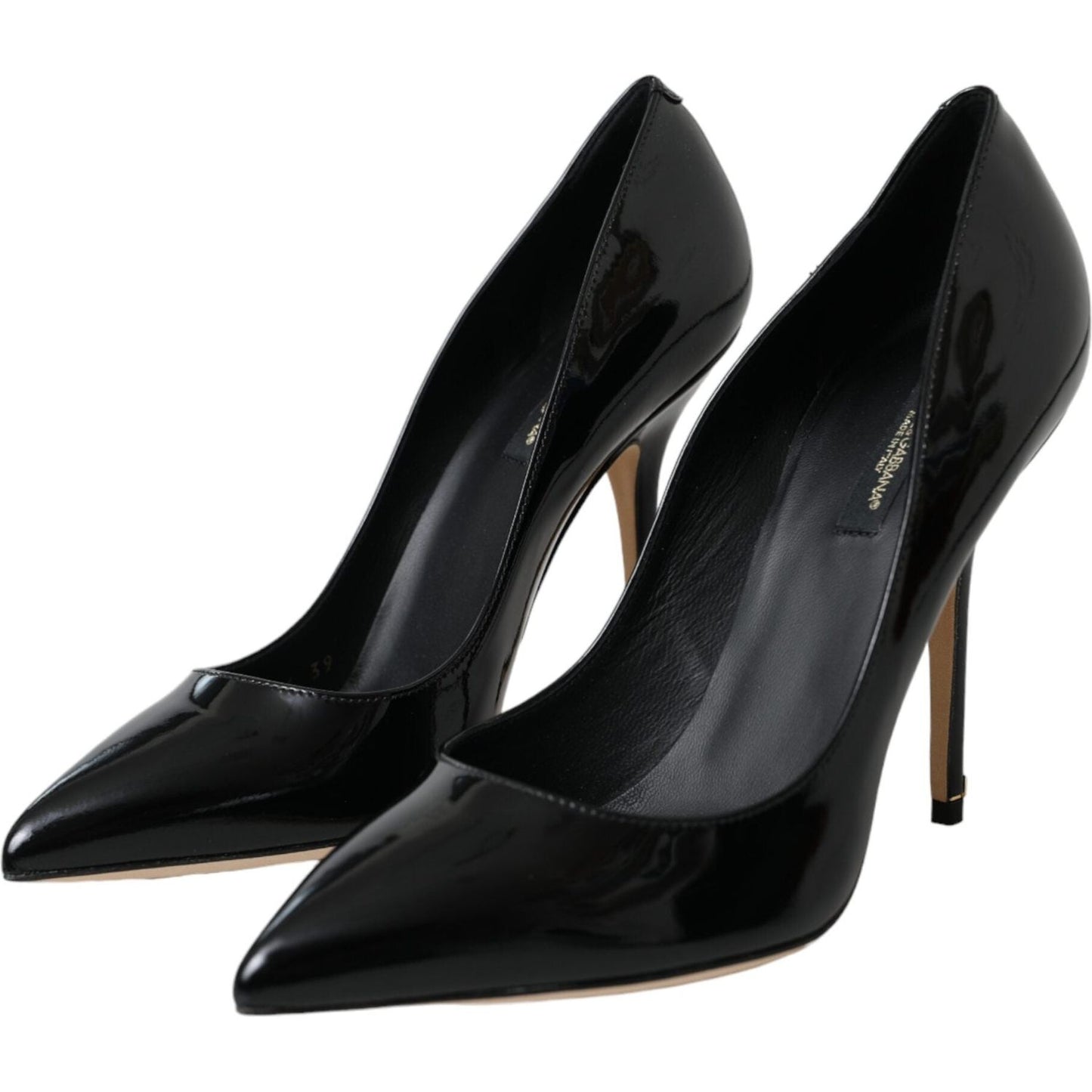 Dolce & Gabbana Black Patent Leather Bellucci Pumps Heels Shoes Dolce & Gabbana