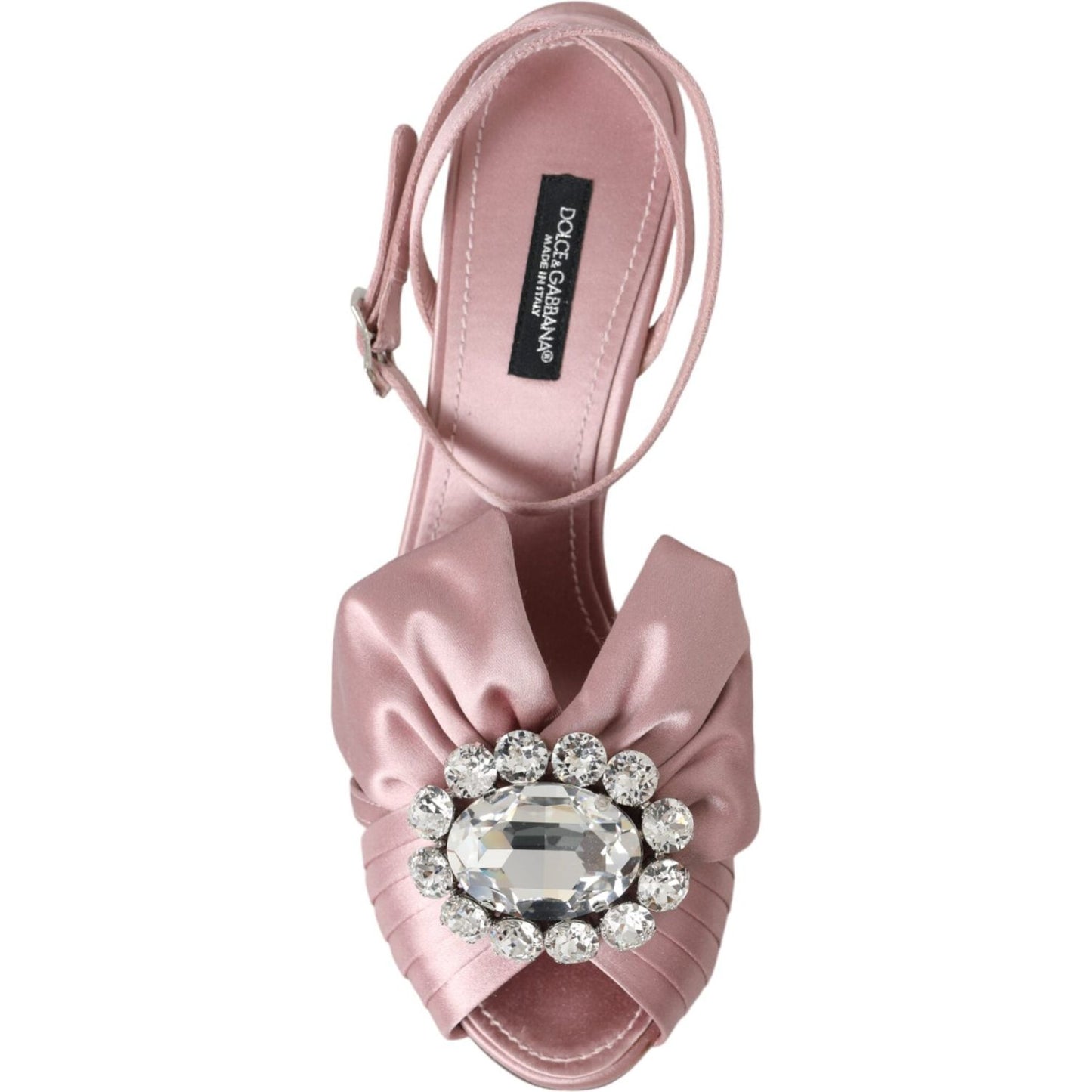 Dolce & Gabbana Pink Keira Crystal Heels Sandals Shoes Dolce & Gabbana