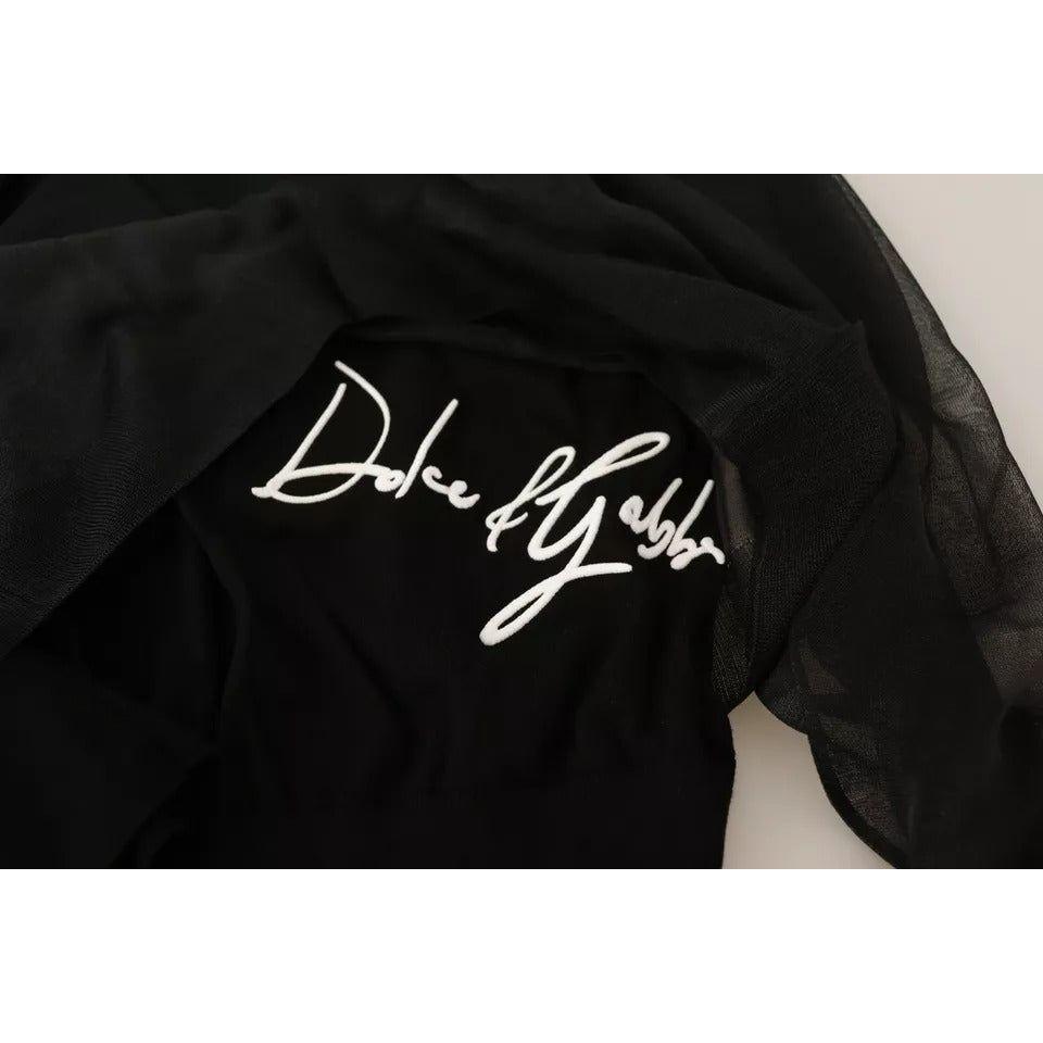 Dolce & Gabbana Black Logo Crewneck Long Sleeve Pullover Sweater Dolce & Gabbana