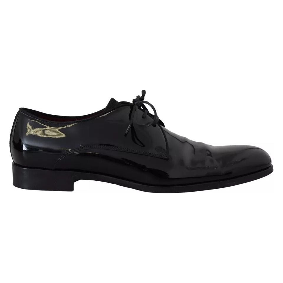 Dolce & Gabbana Black Patent Leather Derby Dress Shoes Dolce & Gabbana