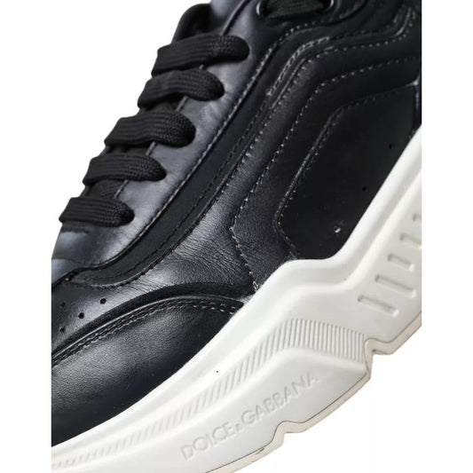 Dolce & Gabbana Black White DAYMASTER Leather Sneakers Women Shoes Dolce & Gabbana