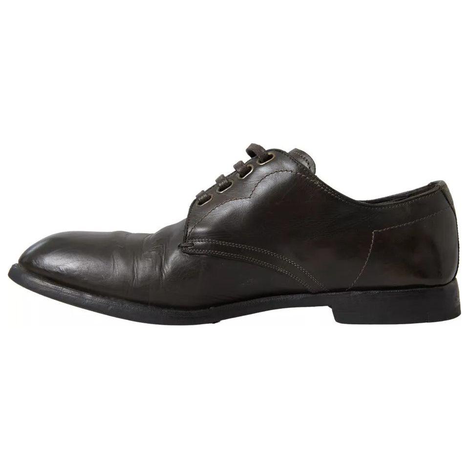 Dolce & Gabbana Green Leather Mens Formal Dress Shoes Dolce & Gabbana