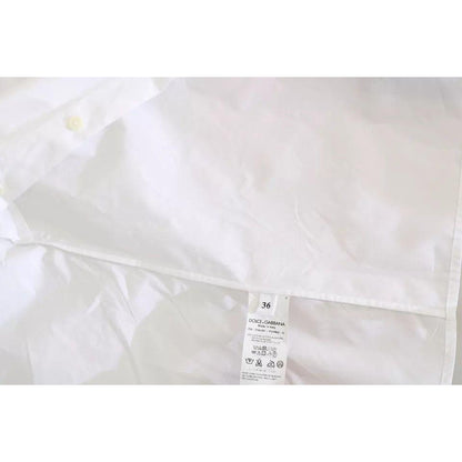 Dolce & Gabbana White Collared Short Sleeve Polo Shirt Top