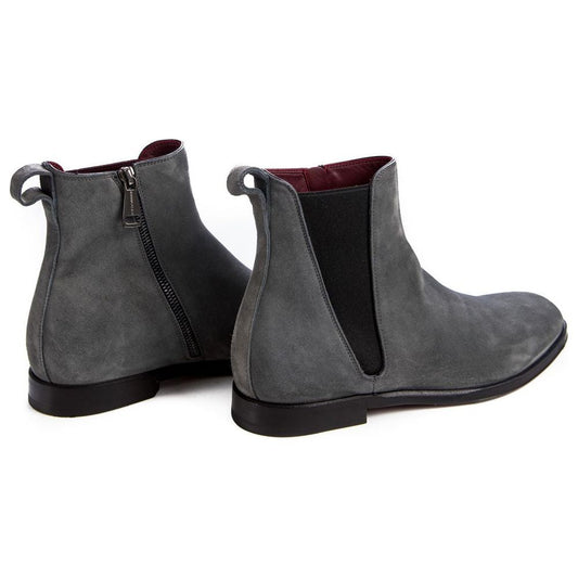 Dolce & Gabbana Gray Leather Di Calfskin Boot Dolce & Gabbana