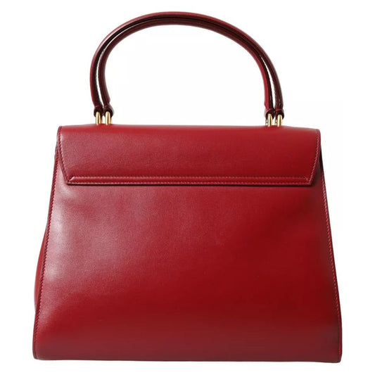 Dolce & Gabbana Red Leather Top Handle Crossbody WELCOME Shoulder Bag