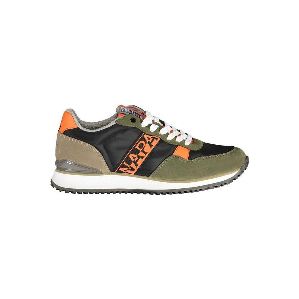 Napapijri Green Polyester Men Sneaker Napapijri