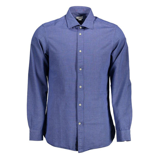 U.S. POLO ASSN. Blue Cotton Men Shirt U.S. POLO ASSN.