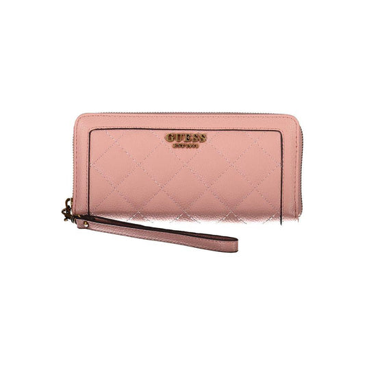 Guess Jeans Pink Polyethylene Women Wallet Guess Jeans