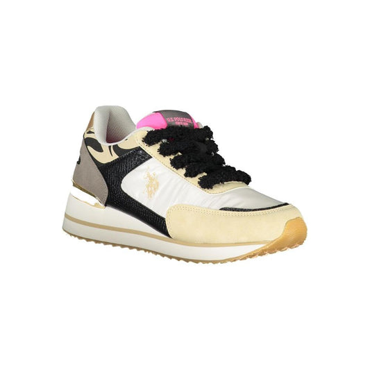 U.S. POLO ASSN. Beige Polyester Women Sneaker U.S. POLO ASSN.