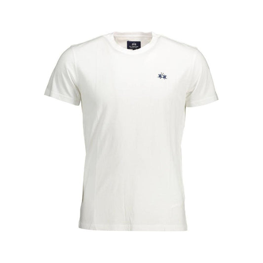 La Martina Chic Crew Neck Embroidered Tee La Martina