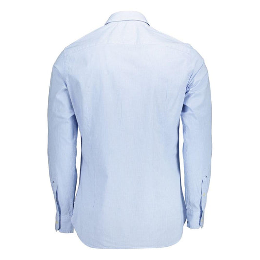 U.S. POLO ASSN. Light Blue Cotton Men Shirt U.S. POLO ASSN.