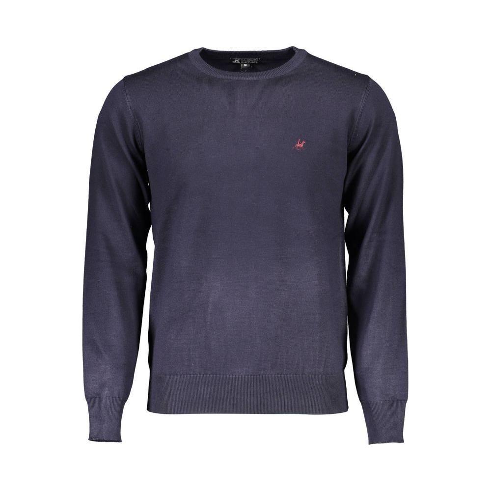 U.S. Grand Polo Blue Viscose Men Sweater U.S. Grand Polo