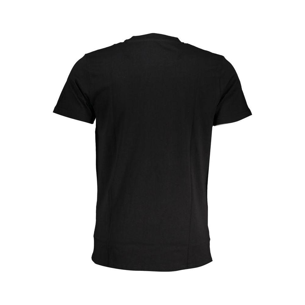 Cavalli Class Black Cotton T-Shirt Cavalli Class