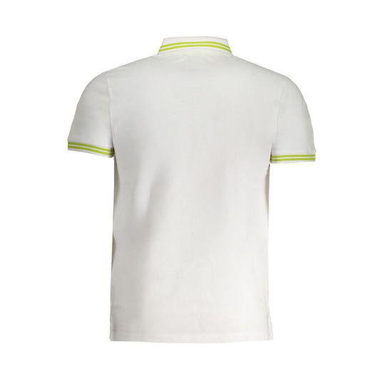 Cavalli Class White Cotton Polo Shirt Cavalli Class