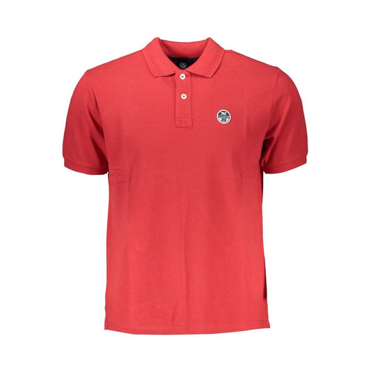 North Sails Red Cotton Polo Shirt North Sails