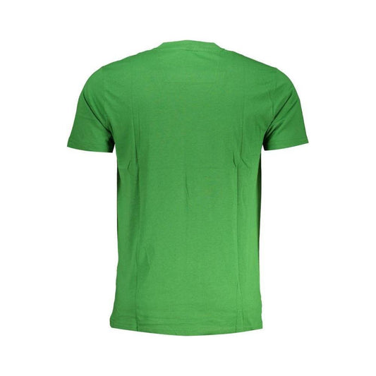 Cavalli Class Green Cotton T-Shirt Cavalli Class