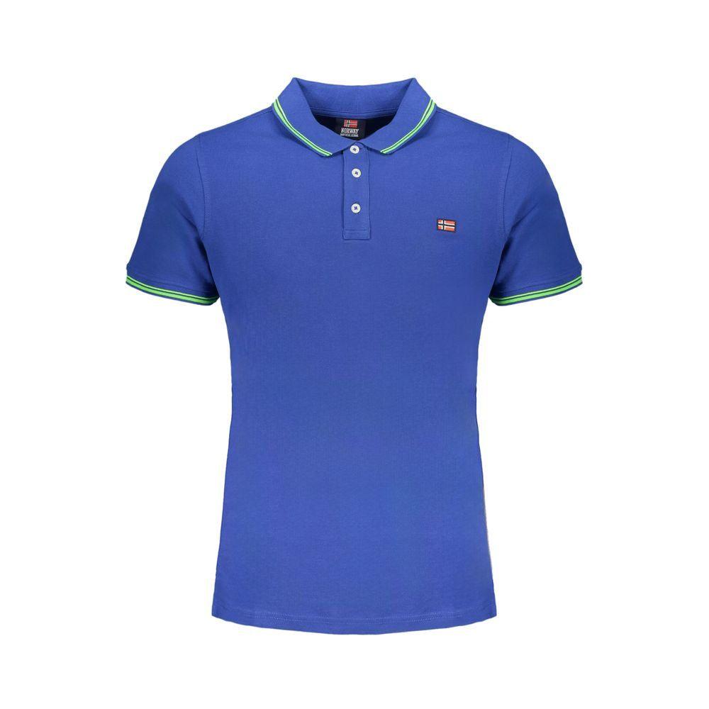 Norway 1963 Blue Cotton Polo Shirt Norway 1963