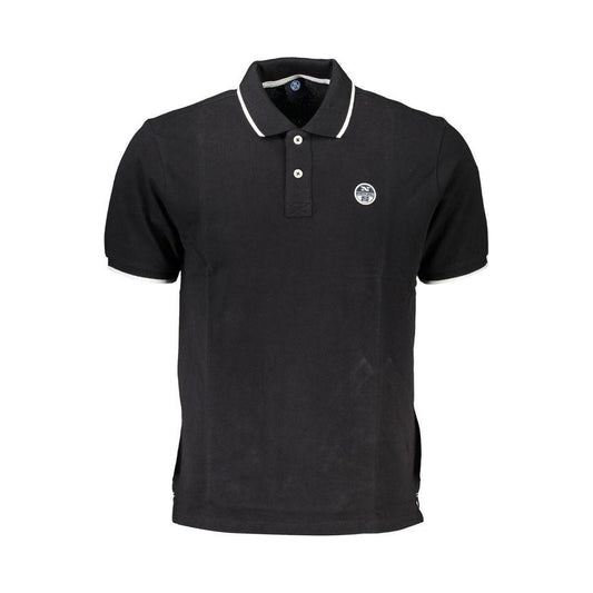 North Sails Black Cotton Polo Shirt North Sails