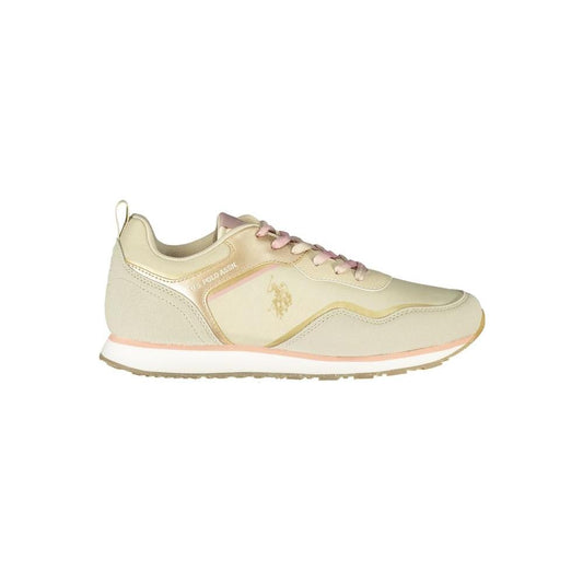 U.S. POLO ASSN. Beige Polyester Sneaker