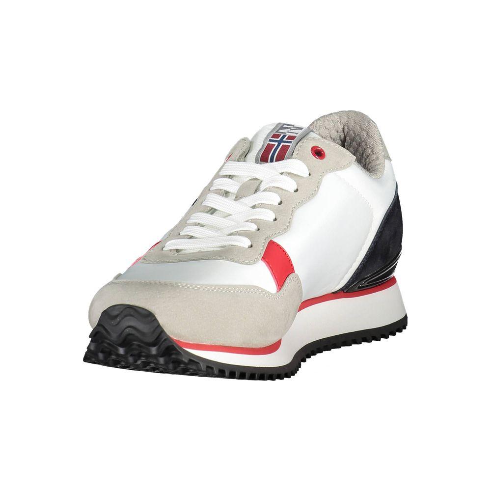 Napapijri White Polyester Men Sneaker Napapijri