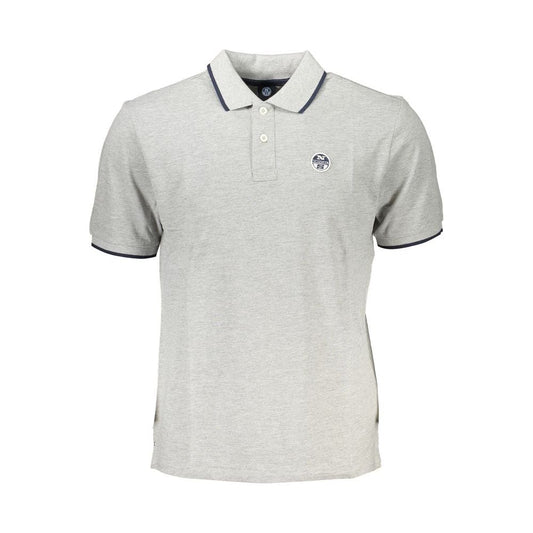 North Sails Gray Cotton Polo Shirt North Sails