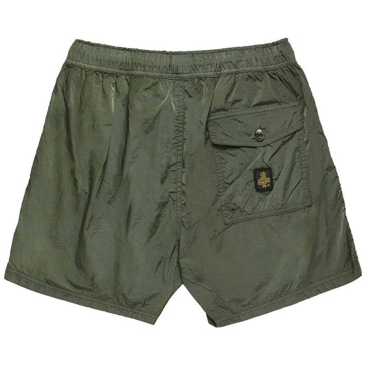 Refrigiwear Green Nylon Men Swim Trunk Refrigiwear