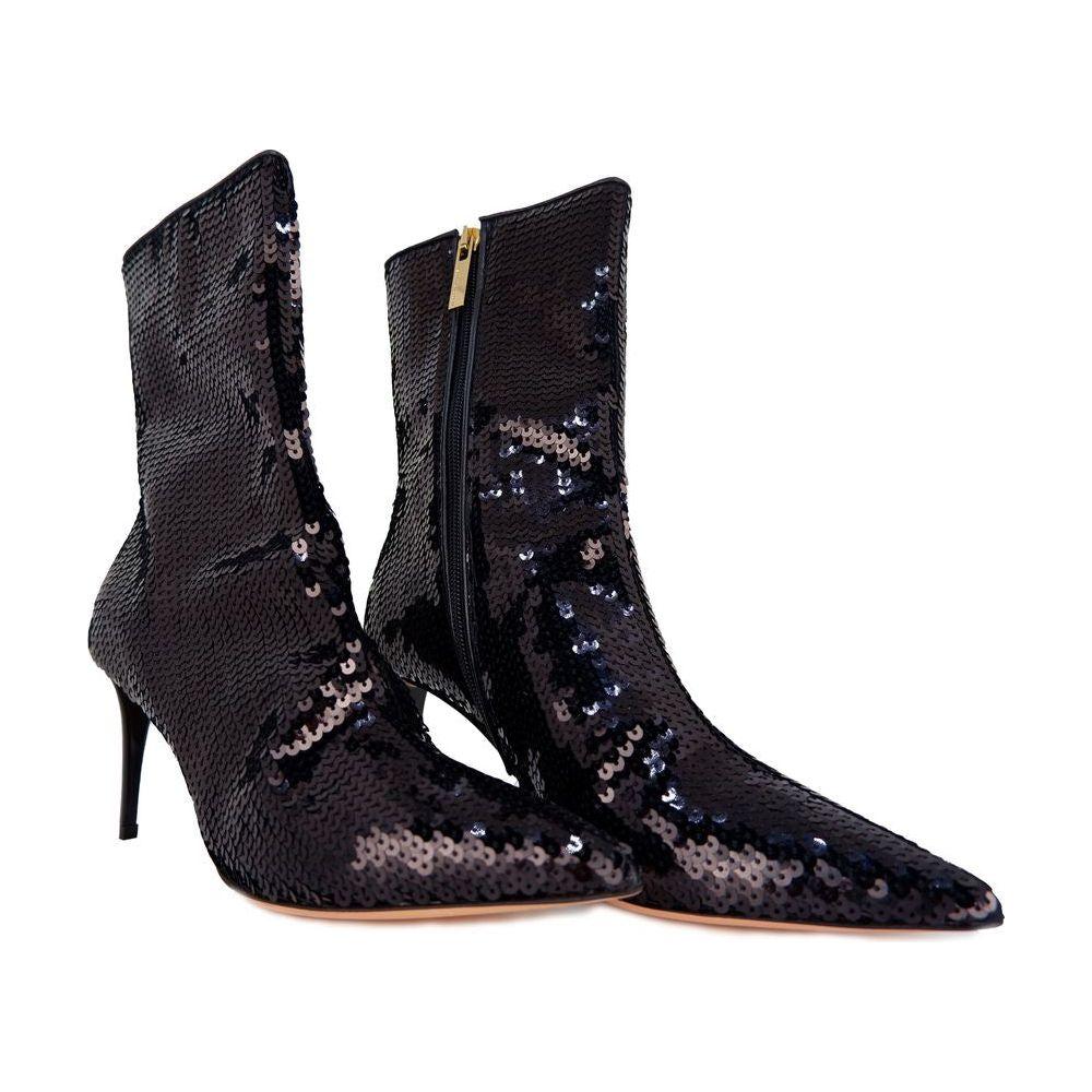 Elisabetta Franchi Sequined Elegance Ankle Boots Elisabetta Franchi