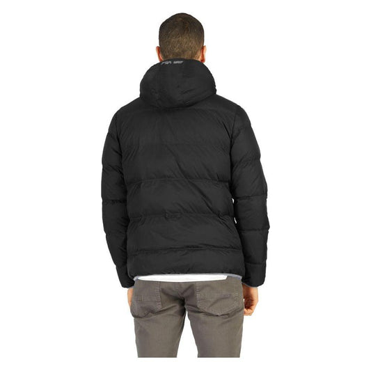 La Martina Black Nylon Men Jacket La Martina