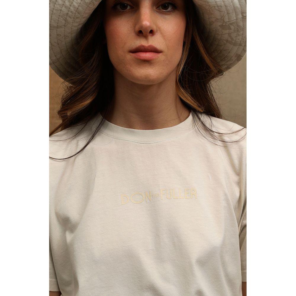 Don The Fuller White Cotton Women T-Shirt Don The Fuller