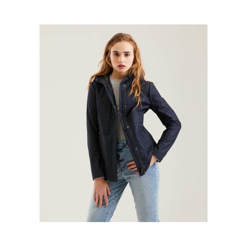 Refrigiwear Blue Polyester Women Jacket Refrigiwear