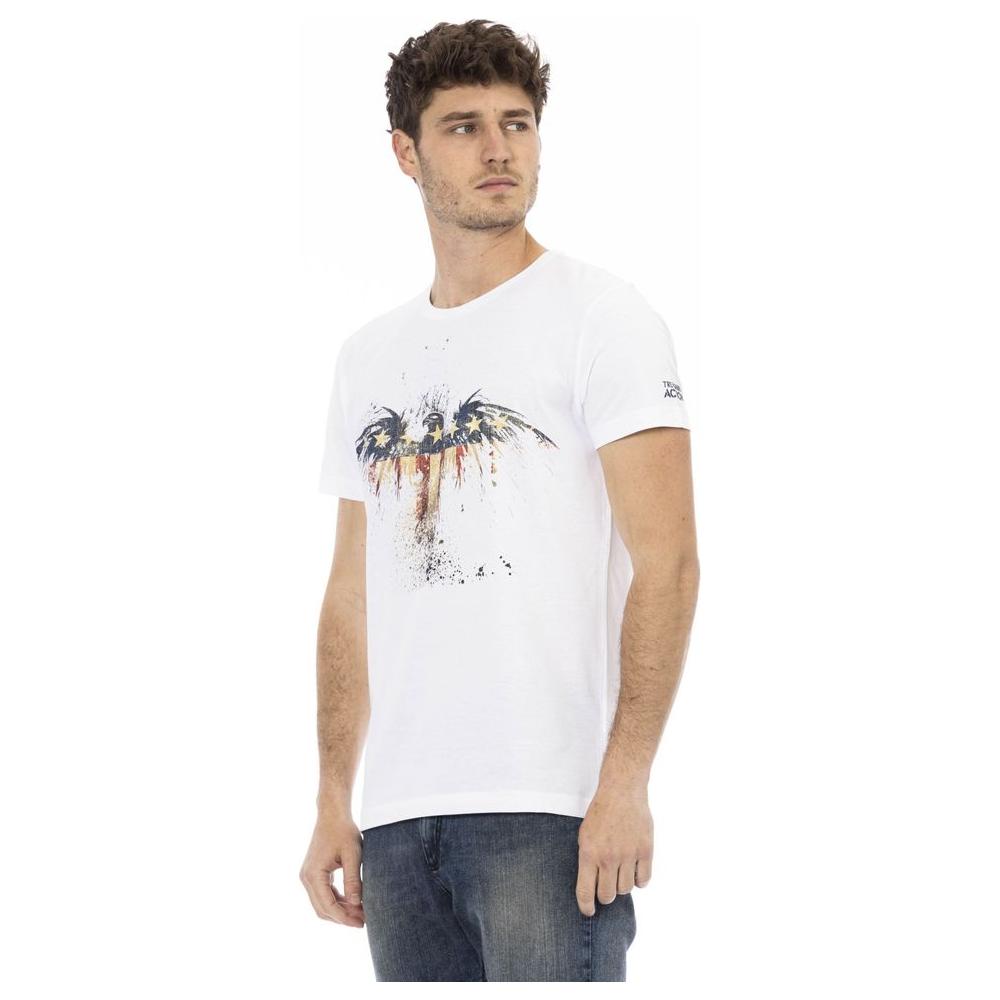 Trussardi Action White Cotton Men T-Shirt