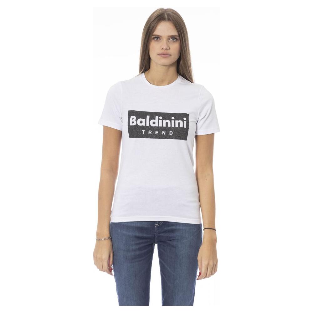 Baldinini Trend White Cotton Women T-Shirt Baldinini Trend