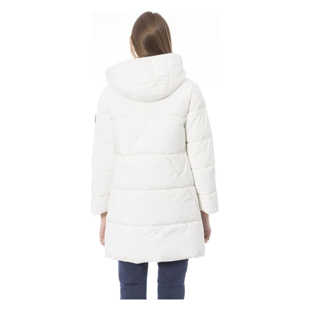 Baldinini Trend White Polyester Women Jacket Baldinini Trend