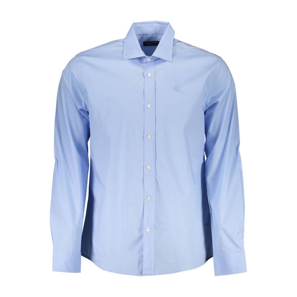 North Sails Light Blue Cotton Men Shirt