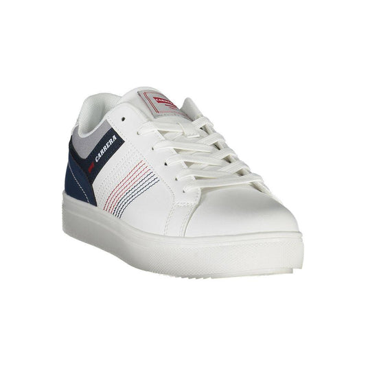 Sleek White Carrera Sneakers with Contrasting Accents Carrera