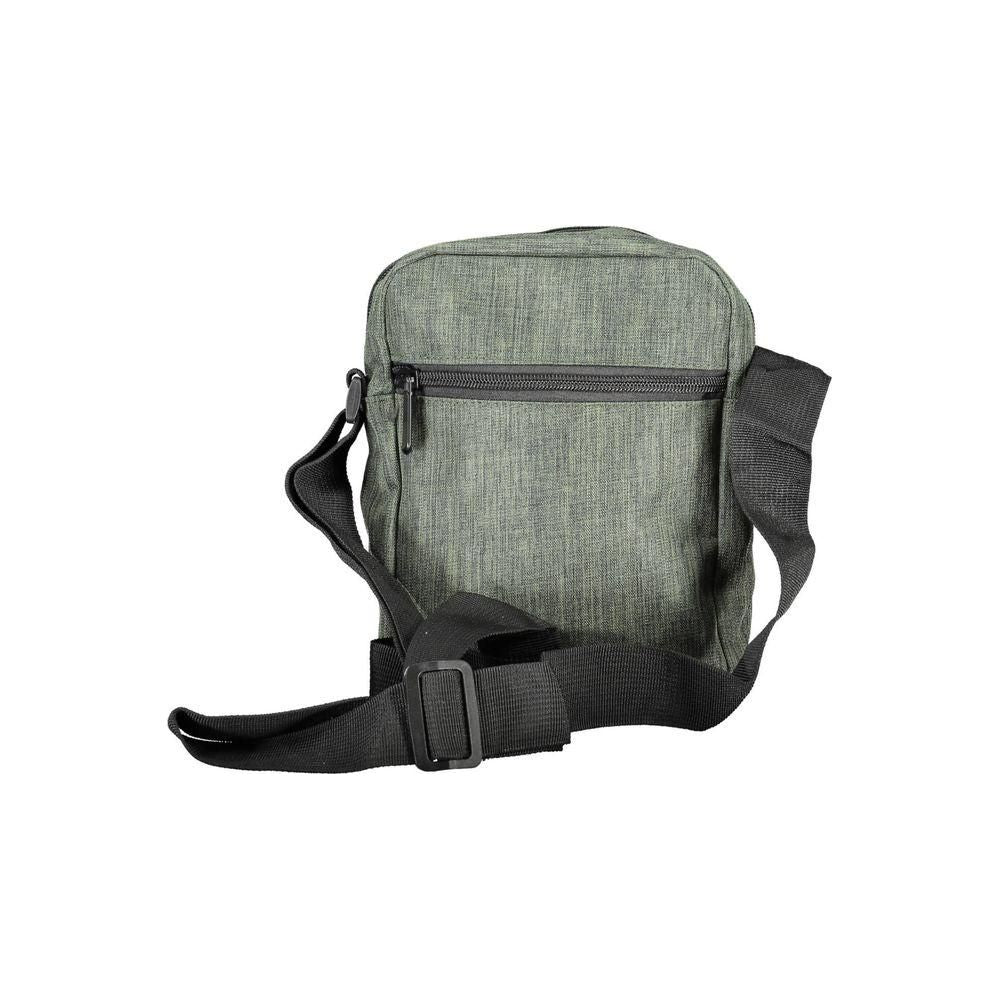 Front view with bag zipped and handles upright.