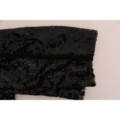 Dolce & Gabbana Black Sequined Fashion Shorts