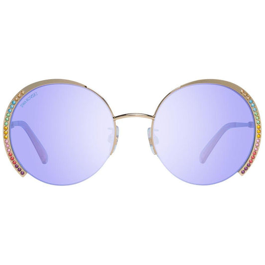 Gold Women Sunglasses Swarovski